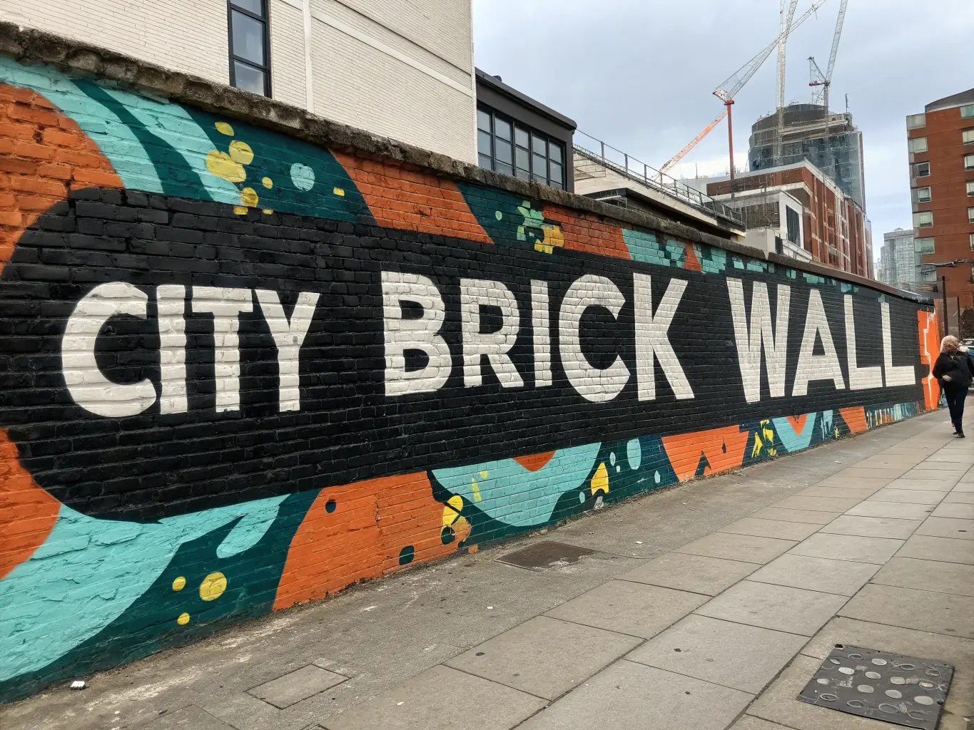 A striking typographic composition with bold, contrasting fonts that convey a sense of edginess and modernity, reflecting the brand's provocative content strategy.